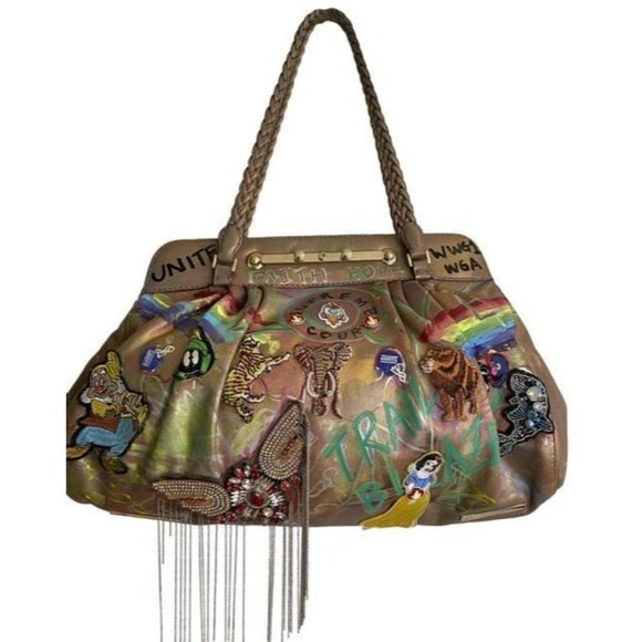 valentino w large customized applique and artwork - Picture 1 of 12